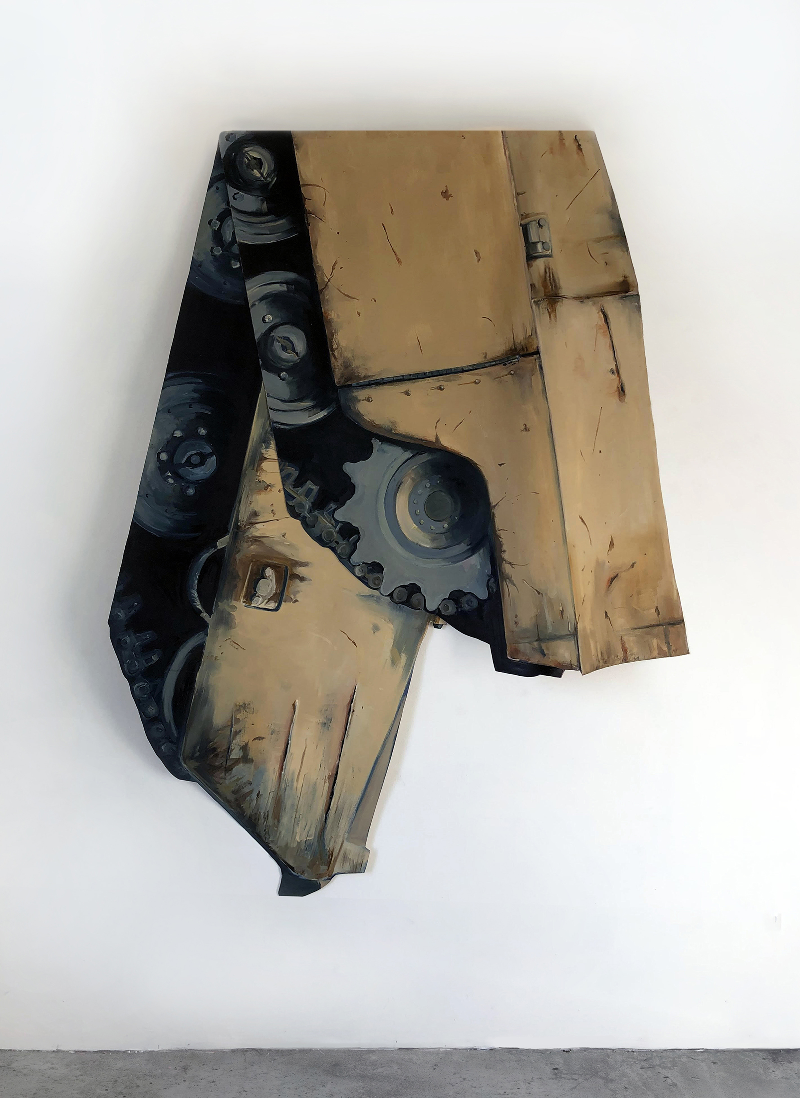 Paper Tiger (2022)
Oil on Folded Canvas
9' x 6'